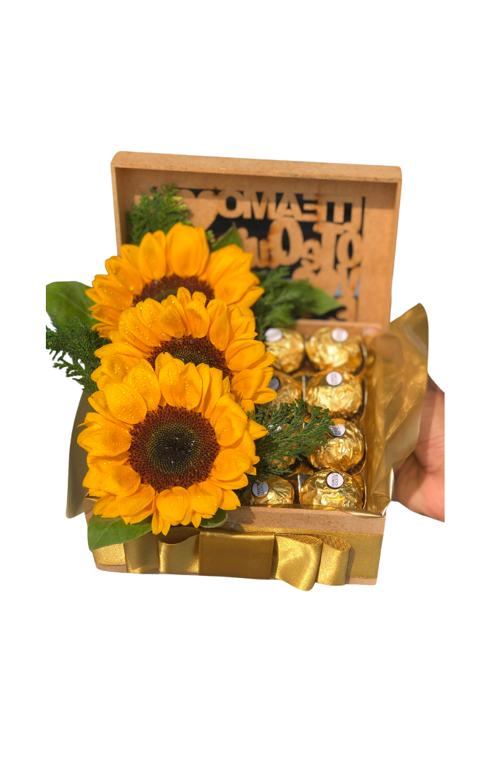 Gift Box Mdf Sunflowers